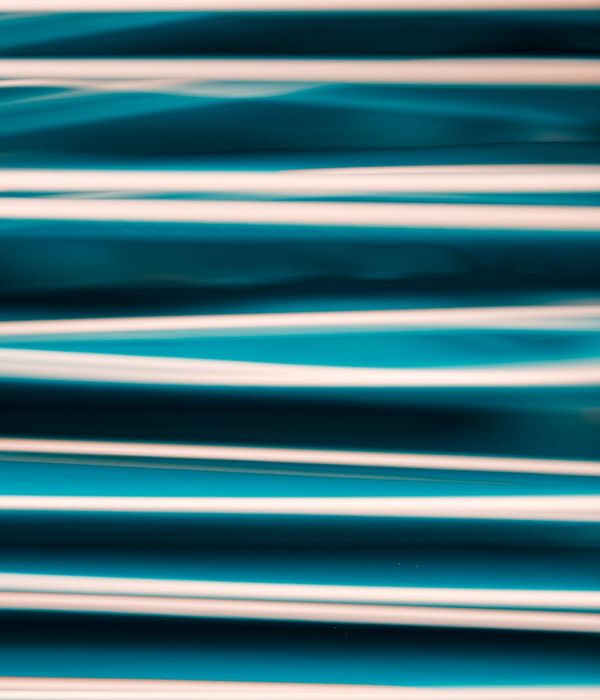 Abstract glowing lines representing body balance and flow